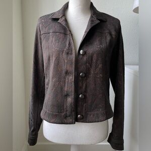 Women's Brown Paisley Jacket